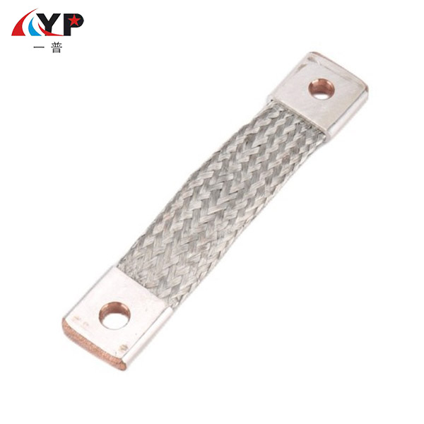 Conector flexible trenzado de cobre estañado con casquillos